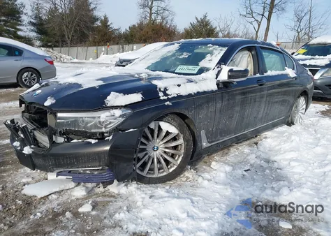 2017 BMW 740I xDrive из США, поврежденный, VIN WBA7E4C54HGU99125
